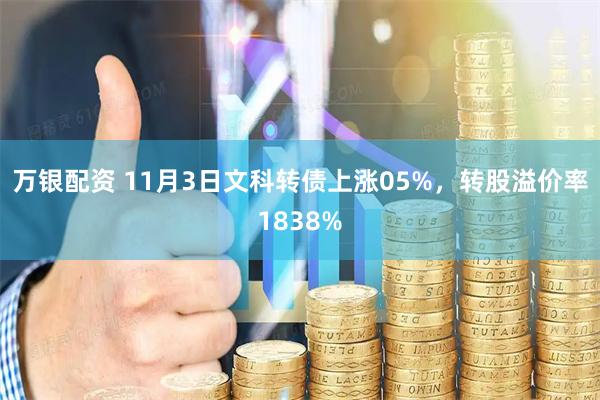 万银配资 11月3日文科转债上涨05%，转股溢价率1838%